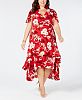 I. n. c. Plus Size Flutter-Sleeve Maxi Dress, Created for Macy's
