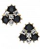 Charter Club Gold-Tone Crystal & Stone Cluster Stud Earrings, Created for Macy's