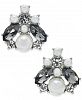 Charter Club Silver-Tone Imitation Pearl, Stone & Crystal Stud Earrings, Created for Macy's