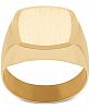 Men's Oval Cushion Band in 10k Gold