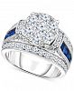 TruMiracle Diamond (1-3/4 ct. t. w. ) & Sapphire (1 ct. t. w. ) Ring in 14k White Gold