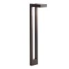 15844BKT - Kichler Lighting - One Light Two Arm Path Light Textured Black Finish with Satin Etched Glass -