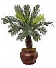 Nearly Natural 3.5' Cycas Artificial Tree in Wood Planter