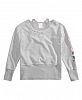 Belle Du Jour Big Girls Cropped Drop Shoulder Sweatshirt