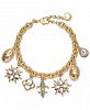Charter Club Gold-Tone Crystal Charm Bracelet, Created for Macy's