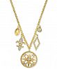 Charter Club Gold-Tone Crystal Charm Pendant Necklace, 32" + 2" extender, Created for Macy's