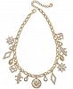 Charter Club Gold-Tone Crystal Charm Collar Necklace, 17" + 2" extender, Created for Macy's