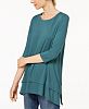 Eileen Fisher Stretch Jersey 3/4-Sleeve Top, Created for Macy's