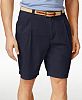 Club Room Men's Double-Pleated Cotton Shorts, Created for Macy's