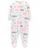 Carter's Baby Girls Animal-Print Footed Coverall