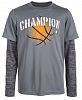 Champion Big Boys Basketball-Print T-Shirt