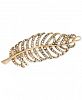 lonna & lilly Gold-Tone Pave Leaf Hair Barrette, Created for Macy's