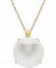 Honora Cultured Freshwater Coin Pearl (13mm) 18" Pendant Necklace in 14k Gold
