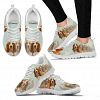 Basset Hound Creamy Power Mints Print Running Shoes For Women-Free Shipping - Women's Sneakers - White - Basset Hound Creamy Power Mints Print Running Shoes For Women-Free Shipping / US9 (EU40)
