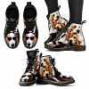 Basset Hound With Glasses Print Boots For Women- Express Shipping - Women's Boots - Black - Basset Hound With Glasses Print Boots For Women- Express Shipping / US10 (EU41)