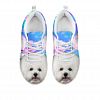 Cute Bichon Frise Print Sneakers For Women- Free Shipping-For 24 Hours Only - Women's Sneakers - White - Bichon Frise Print Sneaker For Women- Free Shipping / US9 (EU40)