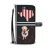 Cute Golden Retriever Print On Black Wallet Case-Free Shipping-TX State - iPhone 7 / 7s