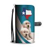 Cute Golden Retriever Puppies Print Wallet Case-Free Shipping-TX State - Nokia 8