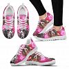 English Springer Spaniel On Pink Print Running Shoes For Women- Free Shipping - Women's Sneakers - White - English Springer Spaniel On Pink Print Running Shoes For Women- Free Shipping / US9 (EU40)