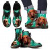 Paws Print Dachshund Boots For Men-Limited Edition-Express Shipping - Men's Boots - Black - Paws Print Dachshund Boots For Men-Limited Edition-Express Shipping / US5 (EU38)