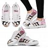 Whippet Pink White Print Running Shoes For Women-Free Shipping - Women's Sneakers - White - Whippet Pink White Print Running Shoes For Women-Free Shipping / US5.5 (EU36)