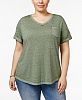 Style & Co Plus Size Burnout T-Shirt, Created for Macy's