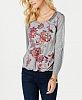 Style & Co Printed Bubble-Hem Top, Created for Macy's