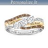 Today And Always Women's Personalized Diamond & Topaz Ring