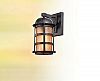 BF9250NB - Troy Lighting - Aspen - One Light Outdoor Medium Wall Lantern Natural Bronze Finish with Seeded Amber Etched Glass - Aspen