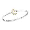 I Love You To The Moon And Back Granddaughter Bangle Bracelet