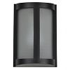 20042LEDMG-BL/RFR - Access Lighting - Pier - 10.23 Inch One Light Outdoor Wall Mount Integrated LED Black Finish with Ribbed Frosted Glass - Pier