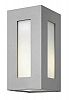 2190TT - Hinkley Lighting - Dorian - Small Outdoor Wall Mount 100W Medium Base Titanium Finish with Clear/Painted White Glass -
