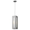 2192TT-LED - Hinkley Lighting - Dorian - 18.3 Inch 15W 1 Outdoor Pendant 30W LED Titanium Finish with Clear Painted White Glass -