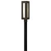 2191BZ-GU24 - Hinkley Lighting - Dorian - One Light Post Mount 18W GU24 Bronze Finish with Clear/Painted White Glass -