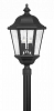1677BK-LL - Hinkley Lighting - Edgewater - Four Light Outdoor Post Mount 5W LED Candelabra BaseBlack Finish with Clear Seedy Glass - Edgewater