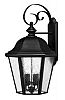 1675BK-LED - Hinkley Lighting - Edgewater - 25.5 Large Outdoor Wall Mount 15W LEDBlack Finish with Clear Seedy Glass - Edgewater