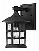 1800BK-GU24 - Hinkley Lighting - Freeport - 9.25 One Light Small Outdoor Wall Mount 18W GU24 Black Finish with Clear Seedy Glass -