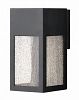 1780SK-LL - Hinkley Lighting - Rook - 9.5 One Light Outdoor Small Wall Mount 6.5W GU10 LED Base Satin Black Finish with Clear Seedy Glass -