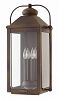 1858LZ-LL - Hinkley Lighting - Anchorage - 25 Inch Four Light Outdoor Wall Mount 5W LED Candelabra Base Light Oiled Bronze Finish with Clear Glass -