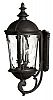 1895BK - Hinkley Lighting - Windsor - 32 Inch Outdoor Wall Mount 40W Candelabra Base Black Finish with Clear Water Glass -