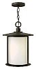 1912OZ-GU24 - Hinkley Lighting - Hudson - 15.5 One Light Outdoor Hanging Lantern 26W GU24 Oil Rubbed Bronze Finish with Etched Opal Glass -