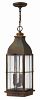 2042SN-LL - Hinkley Lighting - Bingham - 23.5 Inch Three Light Outdoor Hanging Lantern 5W LED Candelabra Base Sienna Finish with Clear Seedy Glass -
