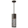 2302KZ-GU24 - Hinkley Lighting - Aria - 19.25 One Light Outdoor Hanging Lantern 26W GU24 Buckeye Bronze Finish -