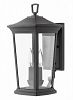 2360MB - Hinkley Lighting - Bromley - 15.25 Inch Two Light Outdoor Small Wall Mount Museum Black Finish with Clear Glass -