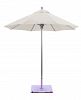 722sr42 - Galtech International - Manual Lift - 7.5' Round Umbrella 42: Flax SR: SilverSunbrella Solid Colors - Quick Ship -