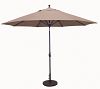 789ab-DWV51-50-51 - Galtech International - Deluxe Auto Tilt - 11' Round Umbrella 50: Black AB: Antique BronzeDouble Wind Vents -