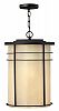 1122MR-GU24 - Hinkley Lighting - Ledgewood - One Light Outdoor Hanging Lantern GU24 Museum Bronze Finish with Champagne/Etched Glass - Ledgewood