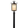 1141OL-GU24 - Hinkley Lighting - Casa - One Light Outdoor Medium Post Light Light Amber Etched 26W GU24Olde Black Finish - Casa