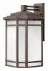 1275OZ-WH-LED - Hinkley Lighting - Cherry Creek - One Light Outdoor Large Wall Mount White Linen 15W LEDOil Rubbed Bronze Finish with White Linen Glass - Cherry Creek