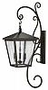 1439RB - Hinkley Lighting - Trellis - Four Light Extra Large Outdoor Wall Mount CandelabraRegency Bronze Finish with Clear Seedy Glass -
